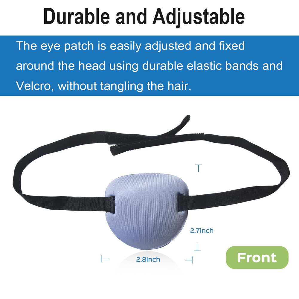 Back view showing 3D grooves for comfort on RIKEYO eye patch