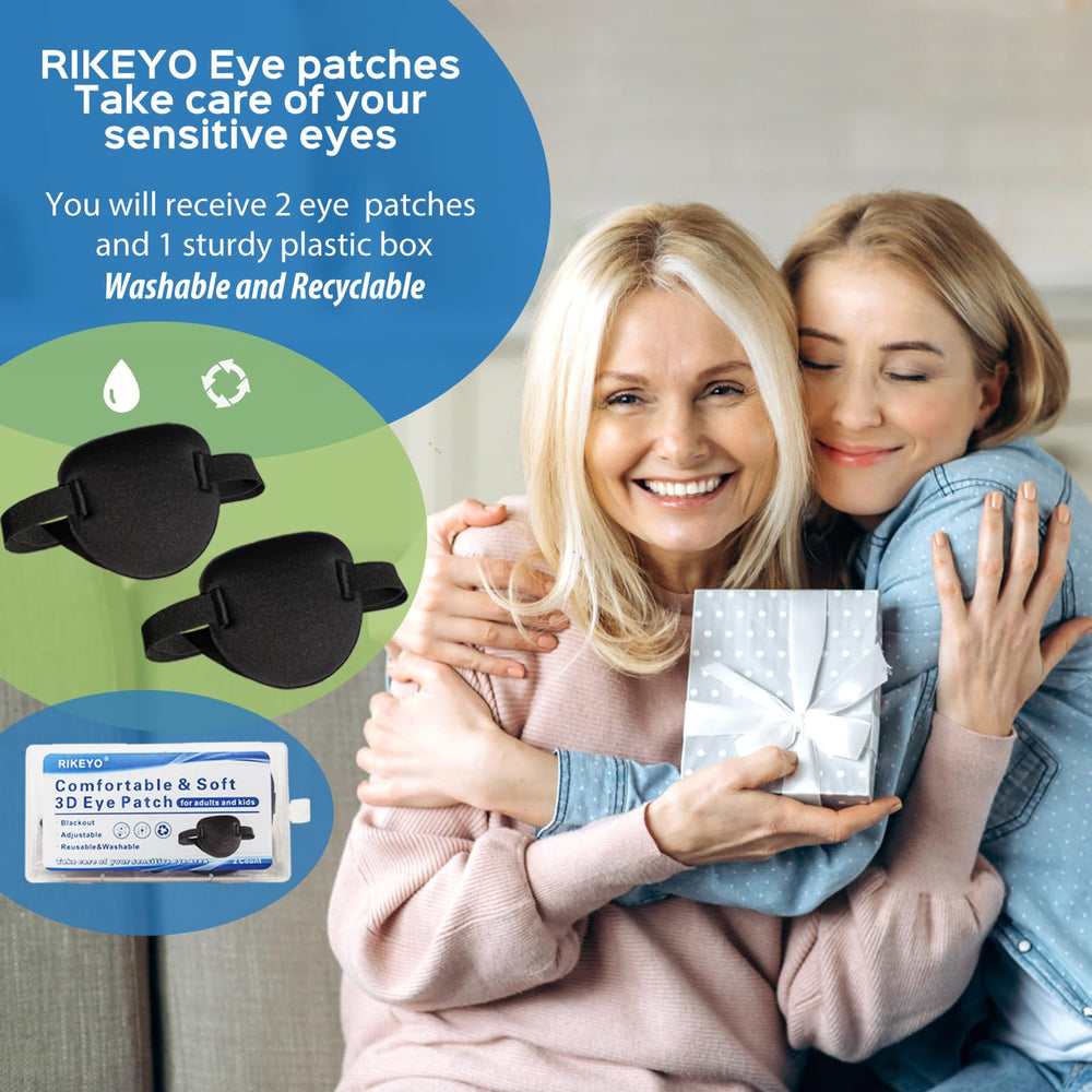 Two RIKEYO eye patches in package for adults and kids
