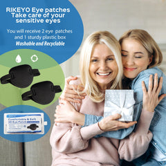 Two RIKEYO eye patches in package for adults and kids