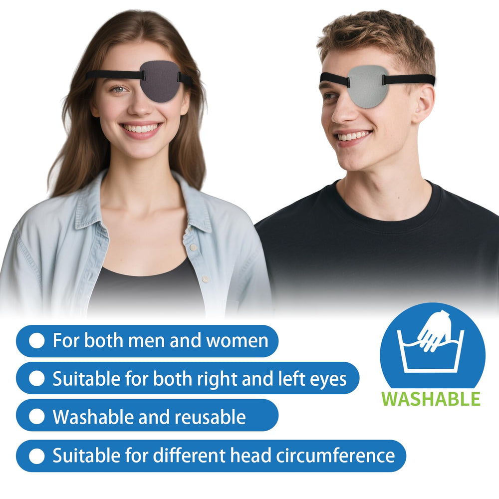 RIKEYO 3D eye patch light grey close-up