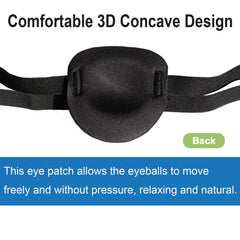 RIKEYO eye patch worn on eye showing full coverage