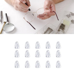 Rimless glasses screw covers ready for installation