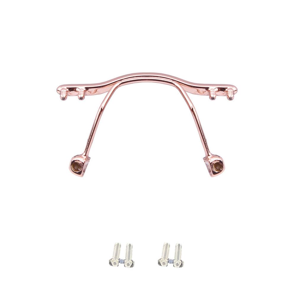 Metal replacement nose bridge kit for rimless glasses