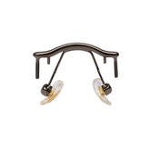 Gun color rimless glasses nose bridge repair kit with screws and screwdriver - image 1