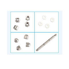 Screwdriver and screws for rimless glasses repair