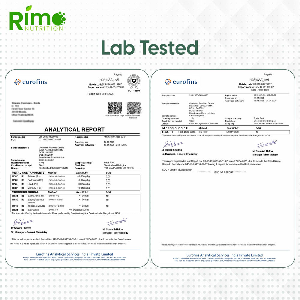 Vegan, non-GMO Citrus Bergamot capsules with a 60-day supply.