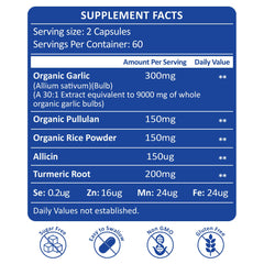 Odorless vegan garlic capsules