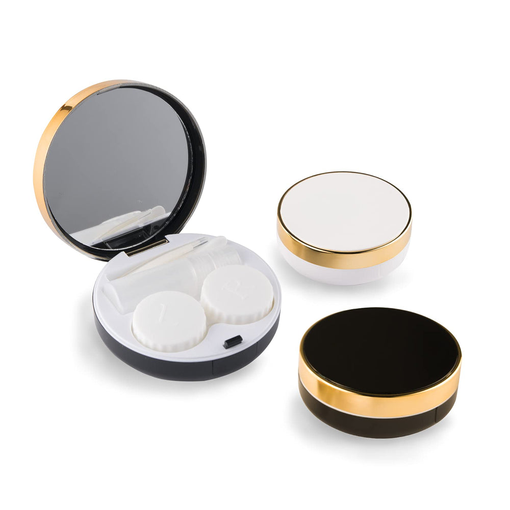 Front view of Rinetics 2-pack 4-in-1 contact lens case