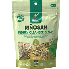 Front view of Riñosan Kidney Cleanse Tea Bags package