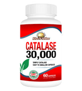 Close-up of Rise-N-Shine Catalase 30,000 bottle