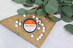 RiseWell a-HA Mint ingredients list featuring xylitol