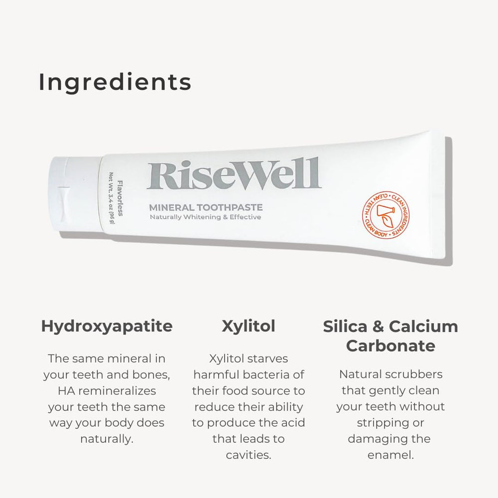 Flavorless toothpaste for sensitive teeth with no mint