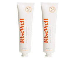 Close-up of hydroxyapatite and xylitol ingredients in RiseWell toothpaste