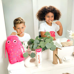 No fluoride, all-natural ingredients statement for RiseWell Kids toothpaste