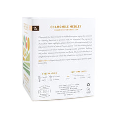 Close-up of organic caffeine-free tea sachets