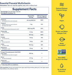 Ritual Essential for Women Prenatal bottle label shows traceable ingredients