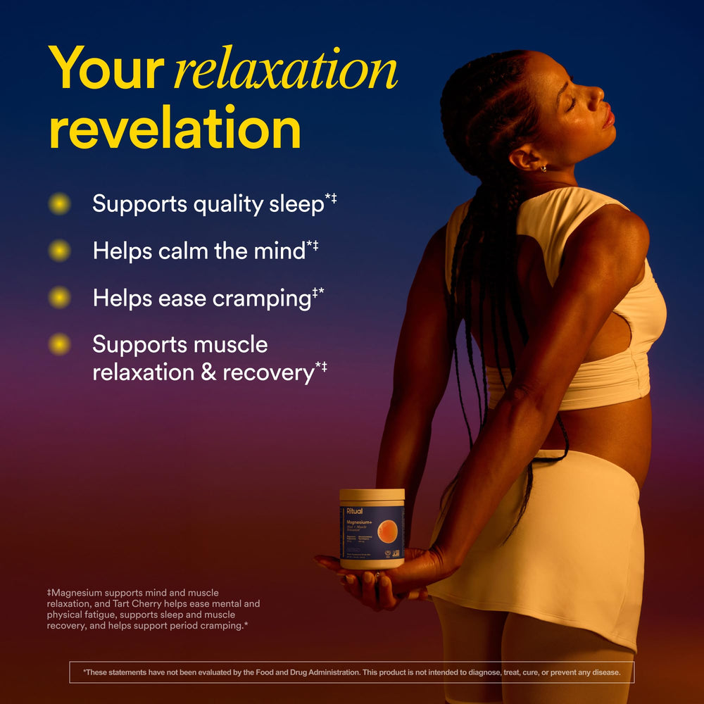 Bottle label highlighting sleep support and calm benefits