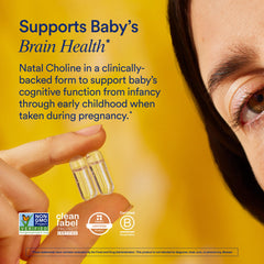 Ritual Natal Choline capsules close-up highlighting high-potency choline