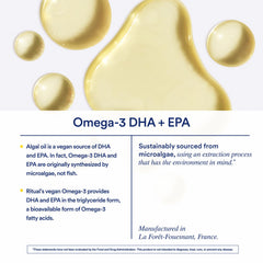 Ritual Omega-3 sustainably sourced microalgae from France.