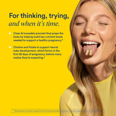 Citrus flavor tab in prenatal vitamin bottle