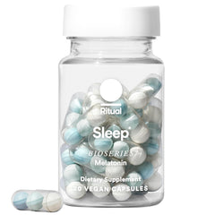 Ritual Sleep Bioseries Melatonin bottle and box