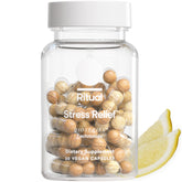 Ritual Stress Relief supplement bottle on white background