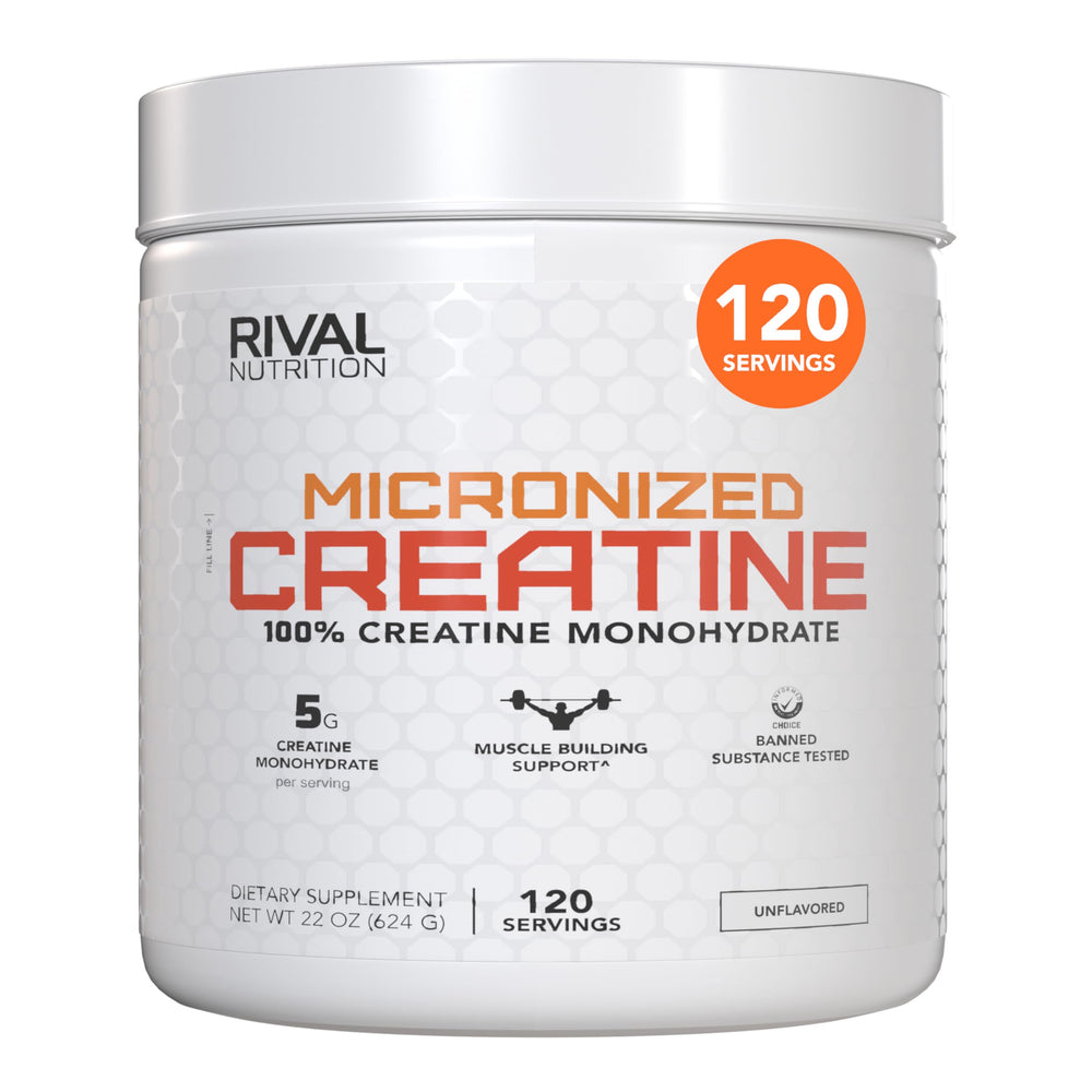 Rival Nutrition Micronized Creatine bottle – 120 servings