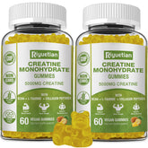 Bottle of Riyuetian Creatine Monohydrate Gummies with label visible