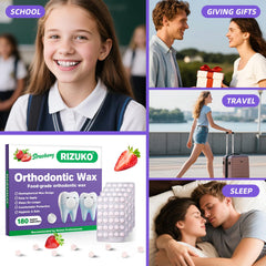 Box of Rizuko orthodontic wax dots for braces protection