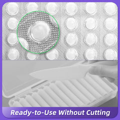 Braces wax dots protecting gums and cheeks
