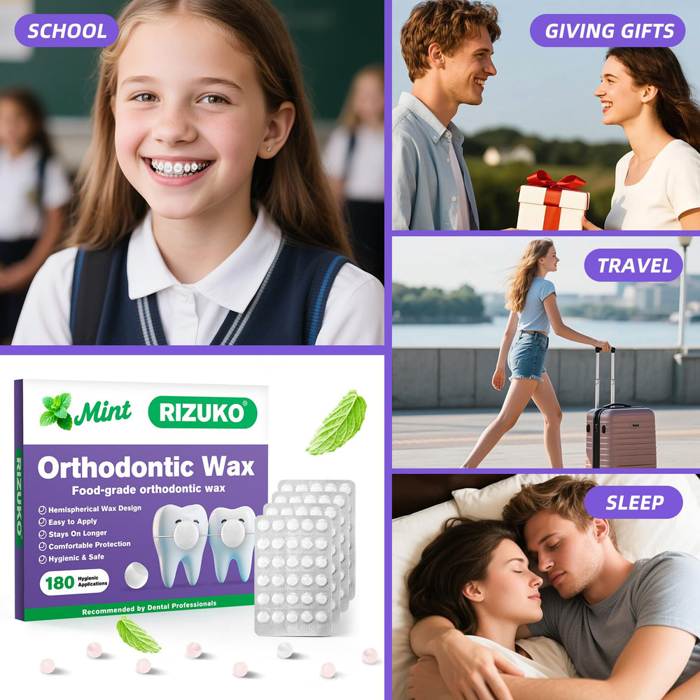 RIZUKO orthodontic wax in a pocket-ready packaging