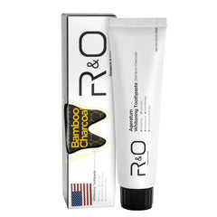 Illustration showing brushing with R&O Ageratum Toothpaste