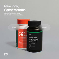 Active lifestyle image featuring a man with Ro Daily Multivitamin for Men