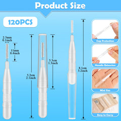 Interdental brushes with protective cap