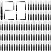 ROADPLUM interdental brushes set with black heads and storage box