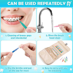 Brush heads are washable and reusable