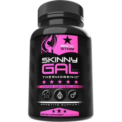 Rockstar Skinny Gal thermogenic fat burner bottle - front view