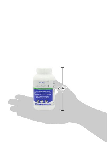 Nutritional supplement with bottle on a clean surface