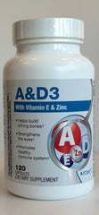 Front view of Roex Vitamin A and D Plus E bottle