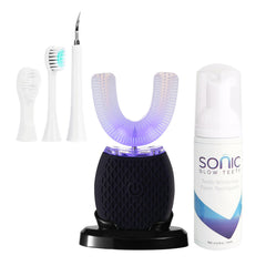 RONGCHUANG Ultrasonic Toothbrush Black main device