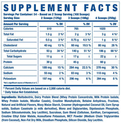 Creatine and glutamine ingredients highlighted on King Mass XL label
