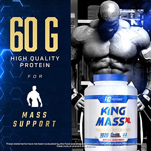 Nutrition panel for King Mass XL mass gainer