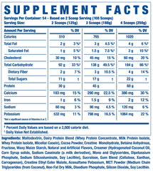 Ronnie Coleman Signature Series King Mass XL chocolate shake in glass for post-workout shake