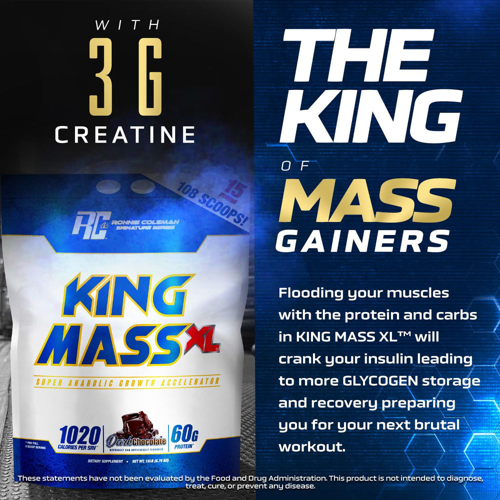 Athlete mixing King Mass XL after training in gym
