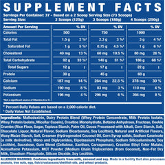 Ronnie Coleman Signature Series King Mass XL oats and peanut butter shake ready-to-blend