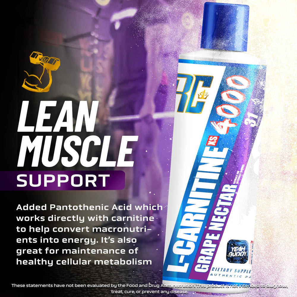 Ronnie Coleman L-Carnitine XS 4000 Liquid measuring cup shows dose