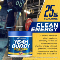 Ronnie Coleman Yeah Buddy beta-alanine container supports extended endurance.