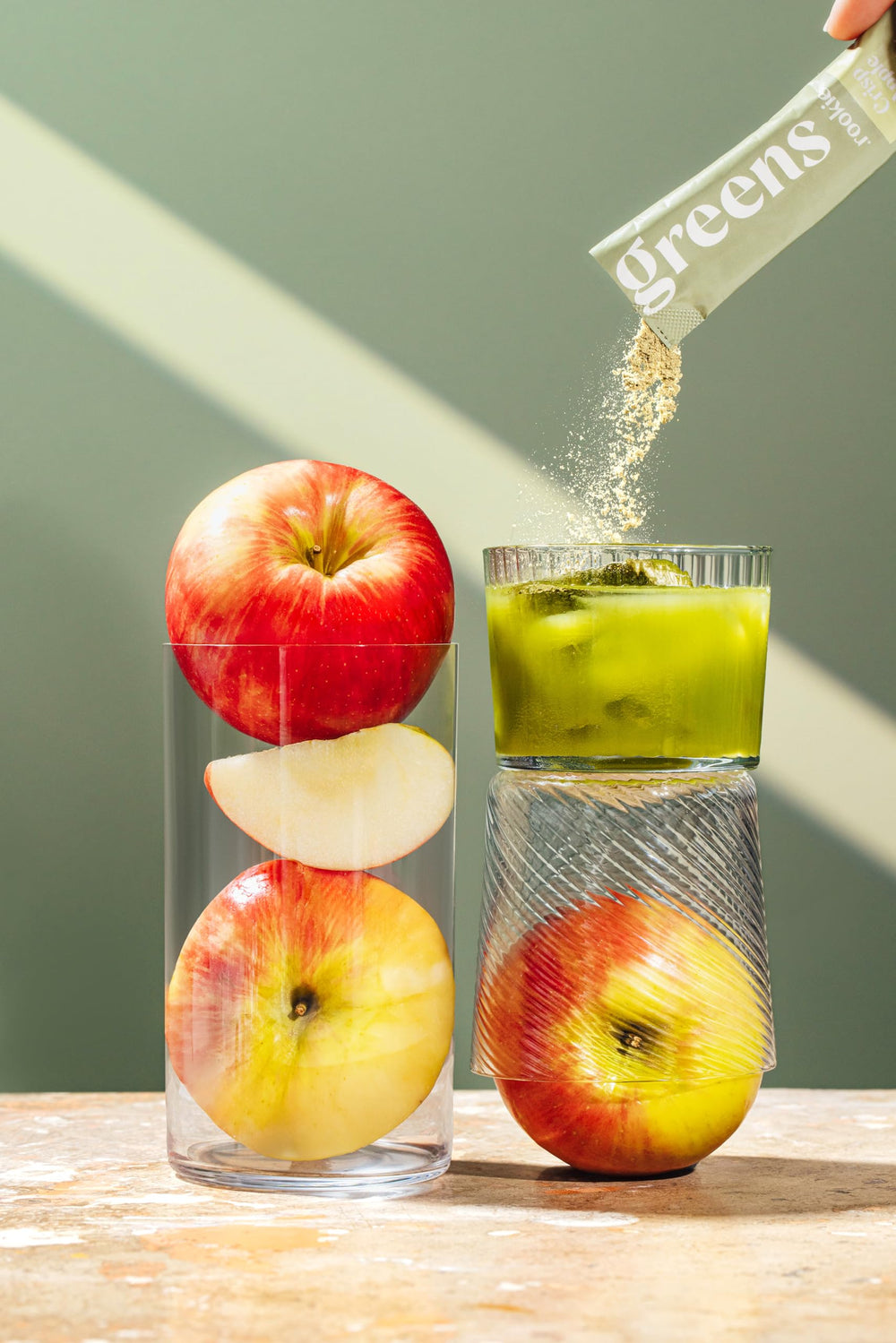 Single-serve stick pack of Rookie Wellness Greens