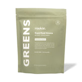 Rookie Wellness Greens + Superfoods jar label with Passion Guava flavor