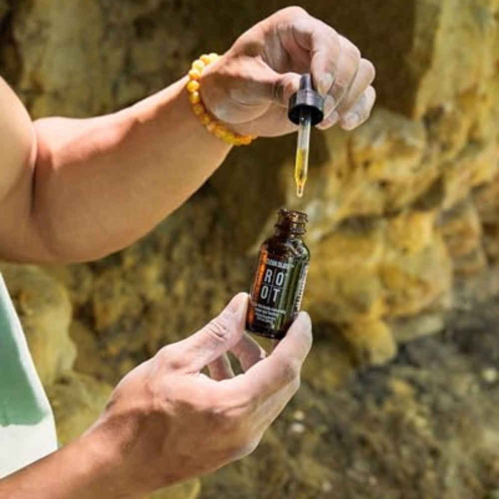 Illustration of volcanic minerals and Vitamin C blend